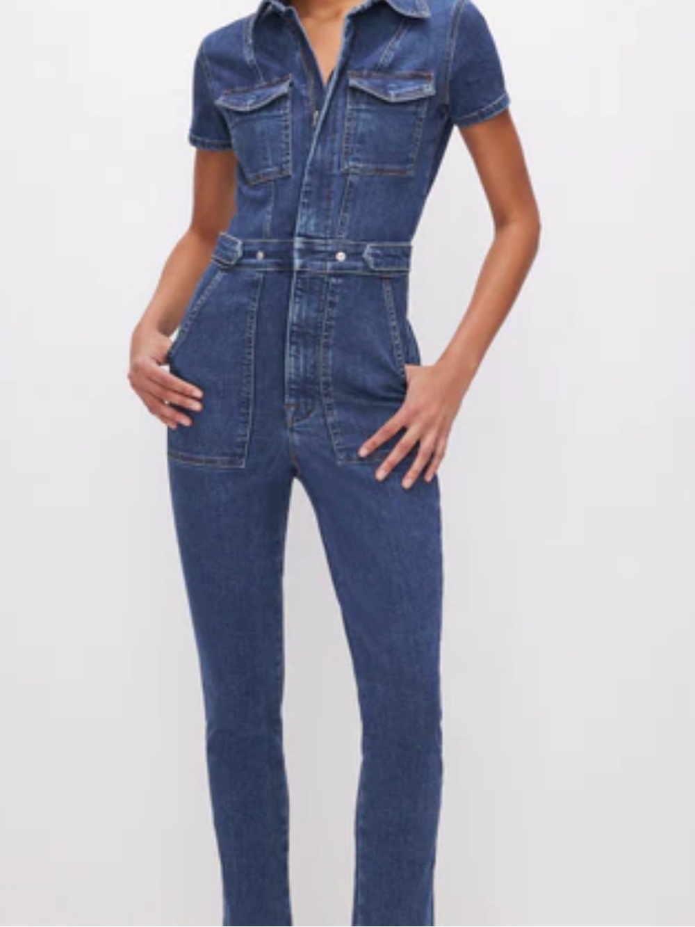 Good American FIT FOR SUCCESS JUMPSUIT/Indigo 594- Women